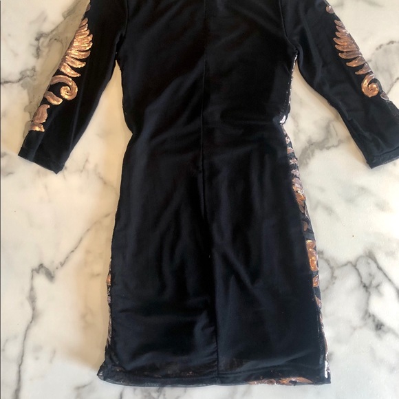Long sleeve sequin dress - Picture 3 of 3